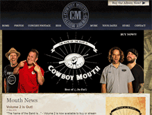 Tablet Screenshot of cowboymouth.com